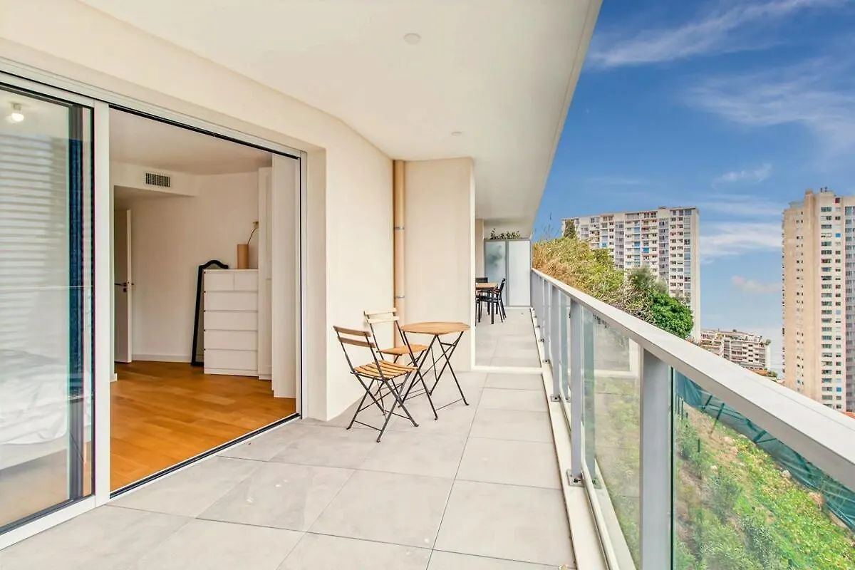 Sun Paradise -Stylish Flat-Rooftop Pool Access-Monaco View Beausoleil